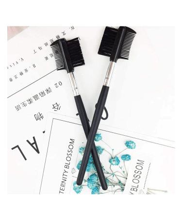 Premium 2pcs Eyelash Comb & Brush Set Dual-Sided Eyebrow & Eyelash Tool for Women | Perfect for Makeup & Beauty - Buy Online on GoSupps.com