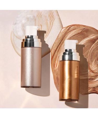 Buy Body Shimmer Oil - Long Lasting Liquid Illuminator & Highlighter Drops | Pearl White 1 Fl Oz - International Shipping Available - Buy Online on GoSupps.com
