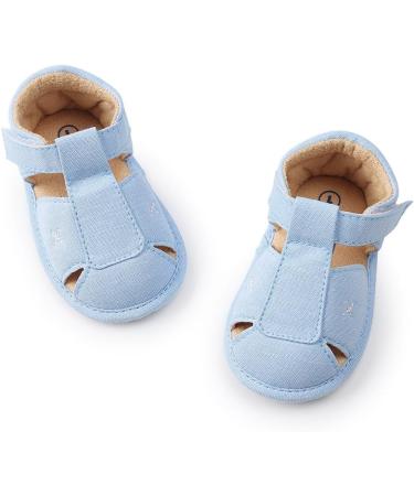 MK Matt Keely Baby Boys Soft Sole Sandals | Toddler Anti-slip Summer Shoes 12-18 Months - Blue - Buy Online on GoSupps.com