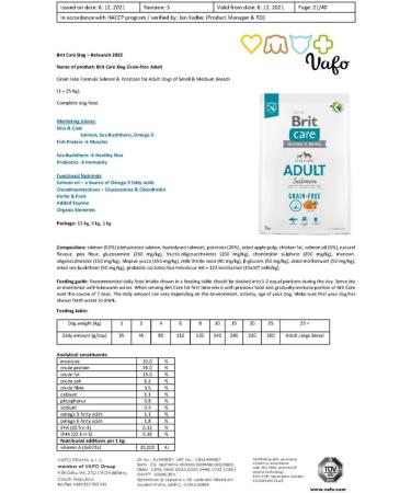 Dry Food for Adult Dogs - BRIT Care Grain-Free Adult Salmon - 3 kg - Buy Online on GoSupps.com