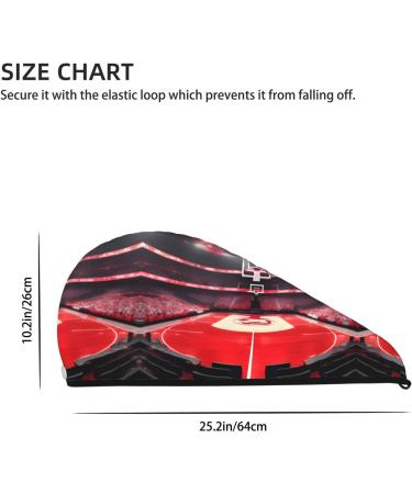 Basketball Arenas Coral Velvet Dry Hair Cap | Ideal for Travel Pool Parties & Home Use - Buy Online on GoSupps.com
