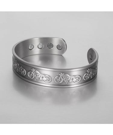 Enermagix Magnetic Copper Bracelets for Men & Women | 99.9% Solid Copper Cuffs with 3533 Gauss Magnets - Buy Online on GoSupps.com