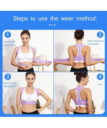 Adults Sitting Posture Corrector Boys Girls Spinal Support Belt Correct Body Figure Stand Trainer Device (Color : Gray Size : Small) (Purple Small) - Buy Online on GoSupps.com