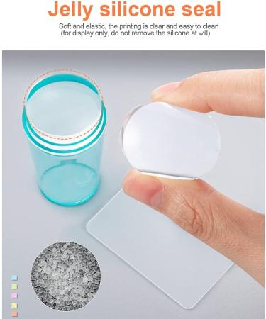 Nail Art Silicone Stamper & Scraper Kit - Elastic Nail Tool & Template for Perfect Manicure | International Shipping Available - Buy Online on GoSupps.com