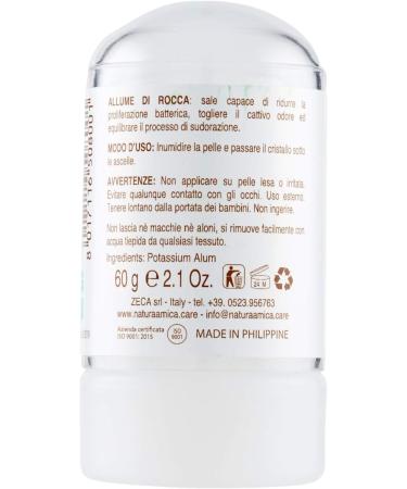NATURA AMICA Deodorant alligator di rocca puro 60 ml. - deodorant donna - Buy Online on GoSupps.com