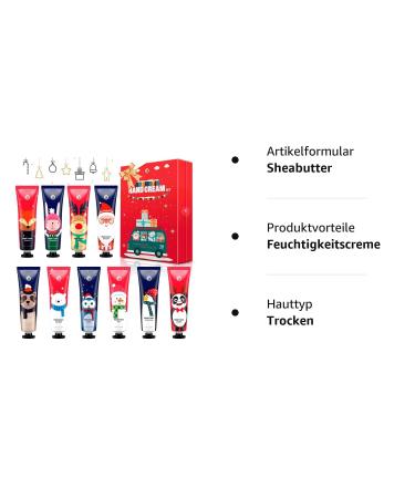 10pcs Mini Hand Cream Set - Nourishing Moisture Creams for Dry Cracked Hands | Ideal Gift for Women & Men | Perfect for Christmas & Birthday - Buy Online on GoSupps.com