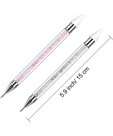 3 Pieces Rhinestone Picker Tool Acrylic Handle Rhinestones Applicator Dual-Ended DIY Nail Art Tool with 1 Tweezer 3 Pieces nail pick up tools - Buy Online on GoSupps.com