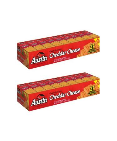 Austin Cheese Crackers with Cheddar Cheese, 1.38 oz, 27 count - Pack of 2 Cheese Crackers with Cheddar Cheese - 27 Count 27 Count (Pack of 2)