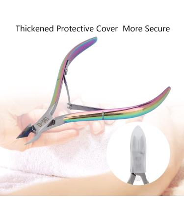 Professional Cuticle Nipper Ergonomic Stainless Steel Nail Clipper Inclined Blade for Dead Skin Removal Safe with (Colorful Color) - Buy Online on GoSupps.com