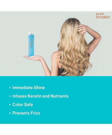 PURE BRAZILIAN Anti-Frizz Daily Leave-In Serum 13.5oz - Smooth & Protect Hair - Buy Online on GoSupps.com