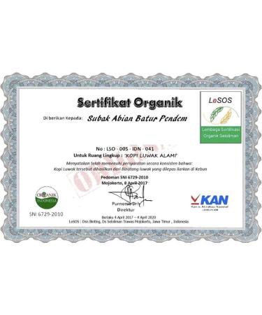 Kopi Luwak Coffee 100% Arabica 50g (Free-Range Cat Coffee) (50g Bean) | Pure Variety | Rare Coffee | Direct Trade - Buy Online on GoSupps.com