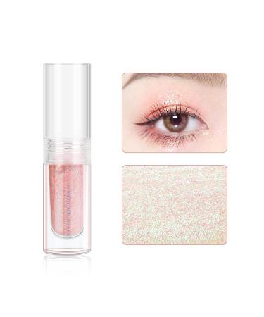YMH BEAUTE Liquid Glitter Eyeshadow - Pigmented, Long Lasting, Quick Drying | Holographic Pink Gold Shimmer Peal 02 - Buy Online on GoSupps.com
