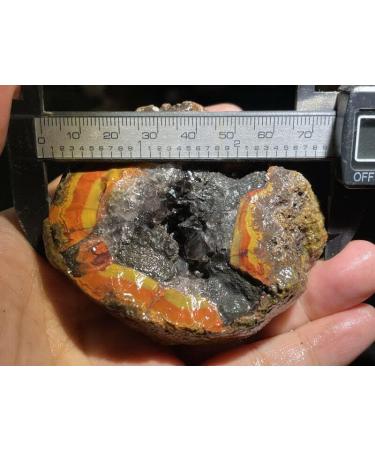 Natural Crystal Rough Red Battle Blood Agate Rough China Agate Crystal Achat Geode Specimen 242g RD7 - Buy Online on GoSupps.com