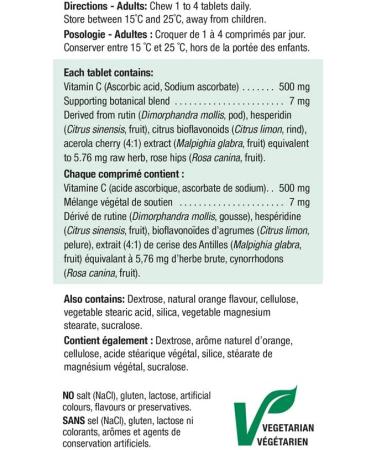 Jamieson Vitamin C Orange 500mg 120 Tablets - Immune Support and Antioxidant Boost - Buy Online on GoSupps.com