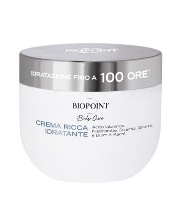 BIOPOINT Biopoint - Moisturizing Rich Body Cream Moisturizing Action for up to 100 Hours Strengthens and Balances the Skin Barrier 400 ml