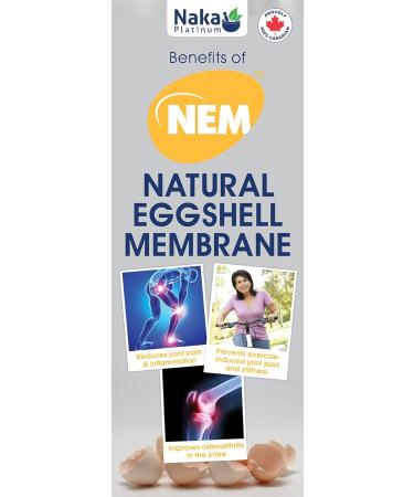 Naka Platinum NEM partially hydrolysed chicken eggshell membrane 500 mg per capsule. Clinically proven to reduce joint pain Bonus Size 75 Veggie Caps (60+15 Free) - Buy Online on GoSupps.com