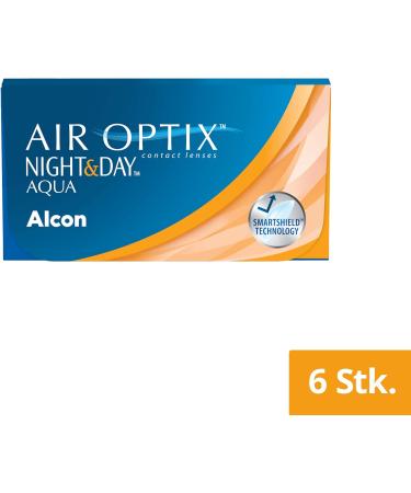 Air Optix Night & Day Aqua Monthly Contacts - 6 Pieces BC 8.6mm DIA 13.8mm +5.25 Diopter - Ideal for Comfortable All-Day Wear - Buy Online on GoSupps.com