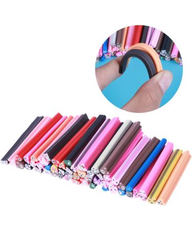 Minkissy 50pcs Polymer Clay Canes for DIY Nail Art - Nail Decoration Supplies - Buy Online on GoSupps.com