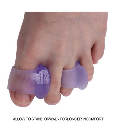 Silicone Gel Toe Separators: 4 Pairs for Hammer Toe Correction | Toe Isolator Splints for Corn Callus Relief - Men & Women - Buy Online on GoSupps.com