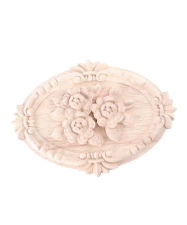 PRETYZOOM 1pc Wood Onlays for Cabinets Decals for Furniture Home Decor Wood Applique Cabinet Door Decorations
