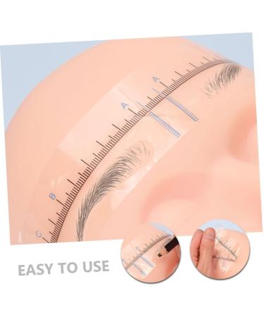 FOMIYES 50pcs Tool Stamp Kit Shaping Sticker Stencil Eyebrow for Trimmer Makeup Ruler Women Stencils Brow 18.00X3.80X0.10CM Blue - Buy Online on GoSupps.com