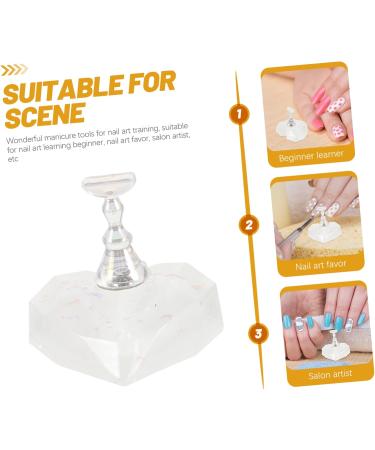 minkissy 1 Set Magnetic Base Nail Stand for Painting Nails Nail Accessories Nail Holder for Painting Nails Press on Nail Stand Nail Painting Stand Fake Nail Stand Represent Acrylic Portable - Buy Online on GoSupps.com