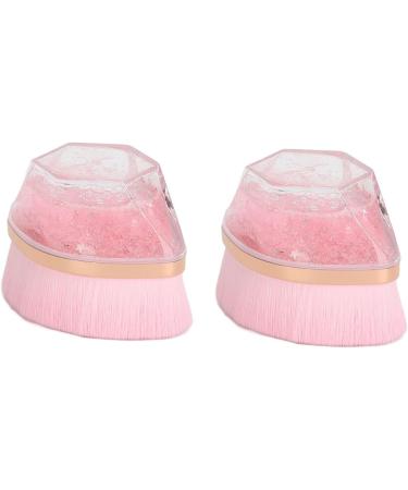 Makeup Brush Elastic Flowing Quicksand Handle 2 Pieces Soft Makeup Brush Portable for Beauty Salon - Buy Online on GoSupps.com