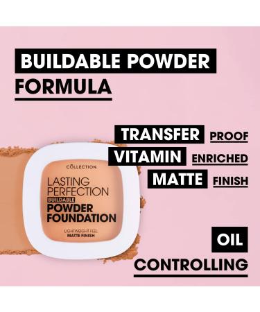 Collection Cosmetics Lasting Perfection Buildable Powder Foundation - Buttermilk 7.5g | Medium Coverage | Lightweight Feel | Matte Finish - Buy Online on GoSupps.com