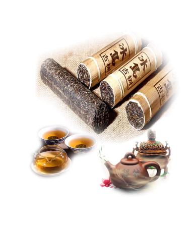 Helloyoung Puer Tea 500g (1.1lb yunnan bingdao old tree pu-erh raw rawer tea sheng old green tea kite pipe bamboo tube tea chinese tea healthy puerh tea