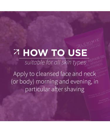 Alchimie Forever Skin Repair Gel - Oil Free Post Shave Care with Rosemary & Turmeric | Soothing Restorative Anti-Aging Benefits | Reduces Ingrown Hairs | 3 fl oz - Shop Internationally - Buy Online on GoSupps.com