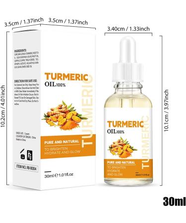 Turmeric Brightening Oil - Skin Brightening Face Essence Turmeric Drops 30ml Non Greasy Natural Facial Skin Care Essence with Dropper Facial Oil Enhancer: for Dehydrated or Dry Skin - Buy Online on GoSupps.com