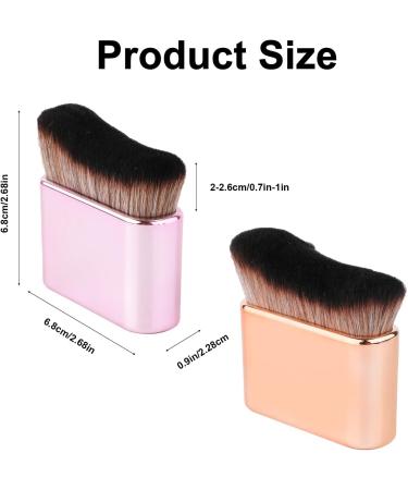 2pcs Self Tanning Brushes Liquid Foundation for Kabuki Self Tan Brush Applicator Body Makeup Brushes for Self Tanner Body Face (Rose Pink Gold) - Buy Online on GoSupps.com