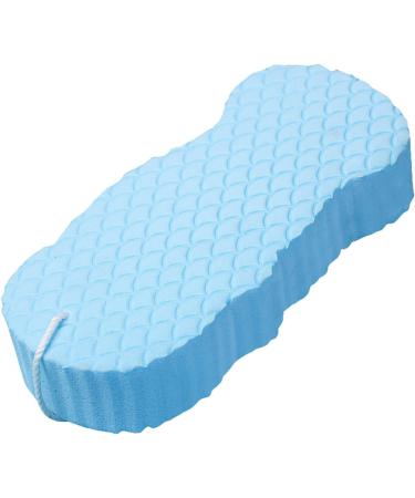 Exfoliating Bath Sponge - Soft Blue Shower Brush for Dead Skin Removal | Reusable & Gentle for Adults - Buy Online on GoSupps.com