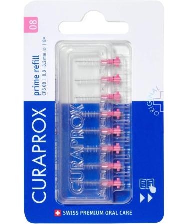 Curaprox Interdental Brushes CPS Prime 08 - Pack of 5 | Best for Healthy Teeth & Gums - International Shipping Available - Buy Online on GoSupps.com