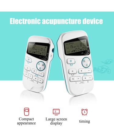 Electronic Acupuncture Treatment Apparatus Portable Acupuncture Massager Machine Adjustable Intensity 2-Channel Output 3 Modes are Available Frequency Adjustable for Pain Relief - Buy Online on GoSupps.com