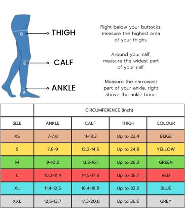 Ted Hose Compression Stockings - Thigh High 15-20 mmHg Anti Embolism Socks for Men and Women | Medical Compression Stockings Post Surgery (Large - Buy Online on GoSupps.com