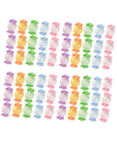 SAFIGLE 72 Pcs Simulated Candy Phone Case Accessories Candies Sweet Charm Candy Charms Candy Embellishments Material Artificial Resin