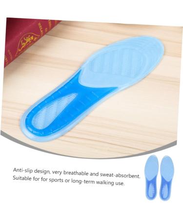 FOMIYES Breathable Sports Insoles - Anti-Slip Gel Cushion Pads | Thick Comfortable Shoe Inserts | Blue 28x8.5cm | International Shipping Available - Buy Online on GoSupps.com