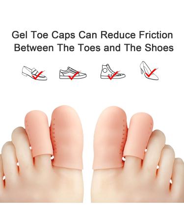 Shop Sonew 16-Piece Silicone Toe Protection Caps - Breathable Gel Covers for Ingrown Toenails & Foot Comfort | International Shipping Available - Buy Online on GoSupps.com
