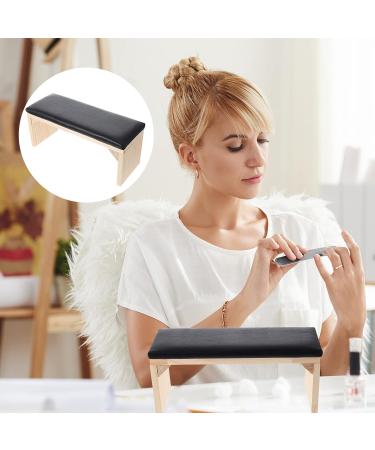 Beaupretty PU Leather Nail Arm Rest Cushion for Salon Technicians - Black - Buy Online on GoSupps.com