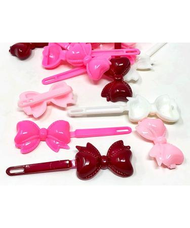 Tara Girls Self Hinge Bow Hair Barrettes 18-Piece Set in Pink Mix - Buy Online on GoSupps.com