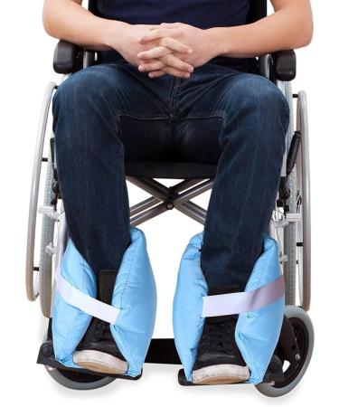 Heel Pillow Pad for Foot Support | Pain Relief Boot Protector Cushion - Blue - Buy Online on GoSupps.com