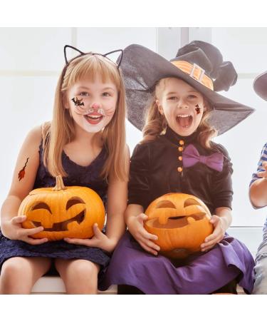 400 Halloween Temporary Tattoos for Kids - Non-Toxic Stickers for Makeup, Party Cosplay, Face Decals - Halloween Favors for Boys and Girls - Cartoon Designs - Buy Online on GoSupps.com