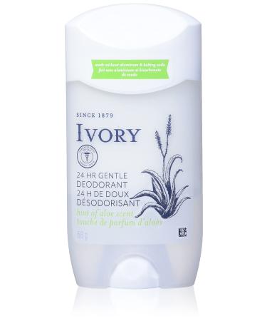 Ivory Gentle Aluminum Free Deodorant Hint Of Aloe  2.4 oz  1.800 Lb