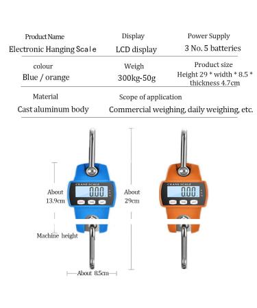 Hanging Weight Scale Industrial Heavy Duty for Farm  Hunting  Bow Draw Weight  Big Fish & Hoyer Lift with Accurate Sensor Digital  Professional (660 LBS)2 - Buy Online on GoSupps.com