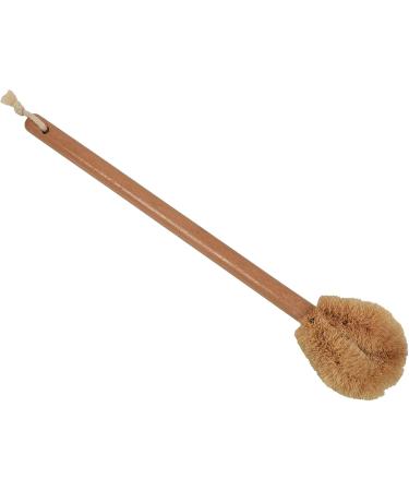qazaa Updated Modern Version Toilet Bowl Brush Natural Coconut Fiber Brush and Beechwood Handle for Bathroom Toilet - Sturdy Deep Cleaning Toilet Cleaning Brush with Hanging Hook - Buy Online on GoSupps.com