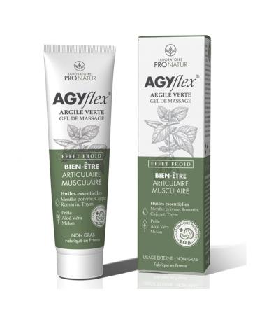 Laboratoire Pronatur - AGYflex® Massage Gel with Green Clay and 7 Plants - Relieves Muscles and Joints - Made in France - For