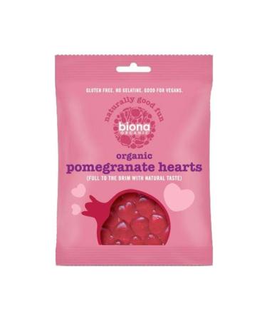 Biona | Pomegranate Heart Sweets - Org | 10 x 75G