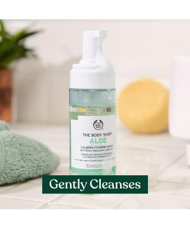 Body Shop Aloe Calming Foaming Wash 5.0 oz | Gentle Cleanser for Sensitive Skin | Vegan Friendly - Buy Online on GoSupps.com