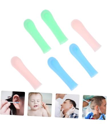 Yardenfun 15pcs Visual Ear Wax Removal Sleeves Reusable Ear Cleaner Covers Blue Green Pink for Soft for - Buy Online on GoSupps.com